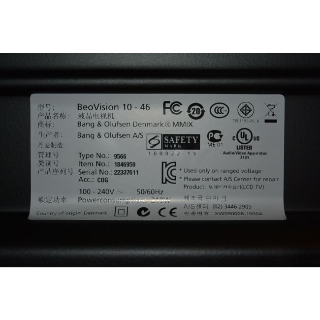Refurbished BeoVision 10-46 Uw partner in refurbished Bang & Olufsen.